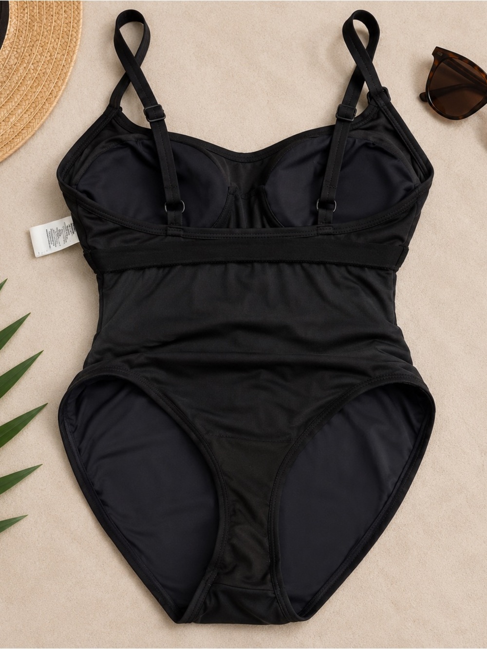 Coco Reef Contours Keepsake Empress Swim Dress Black One Piece 38D Size 14 - Picture 5 of 7